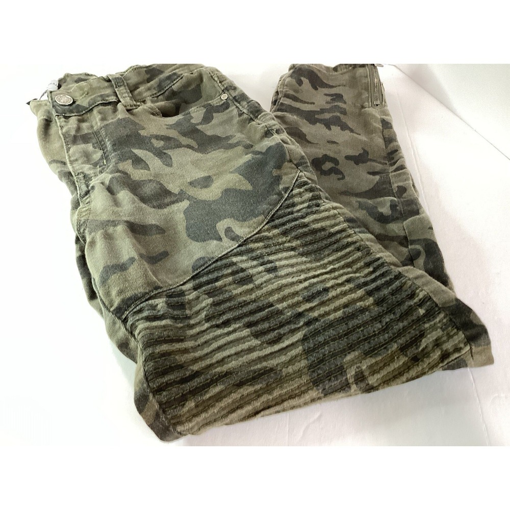 Women's Hammer Jeans Camo  Size 5 Dark Camo Grunge High Waist Pant Camo